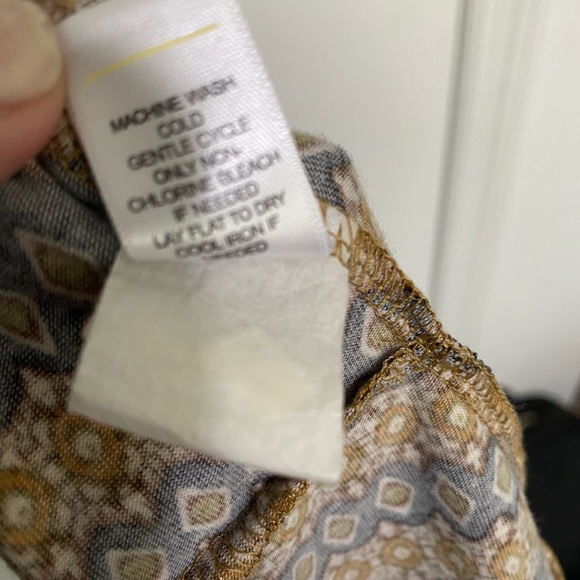 CATO EST. 1946 Women’s Plus Size Blouse Top Dolman Sleeve Brown Print Sz 22/24W - Picture 2 of 9